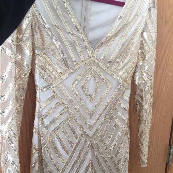 Verte gold beaded dress size Small - Picture 6 of 7